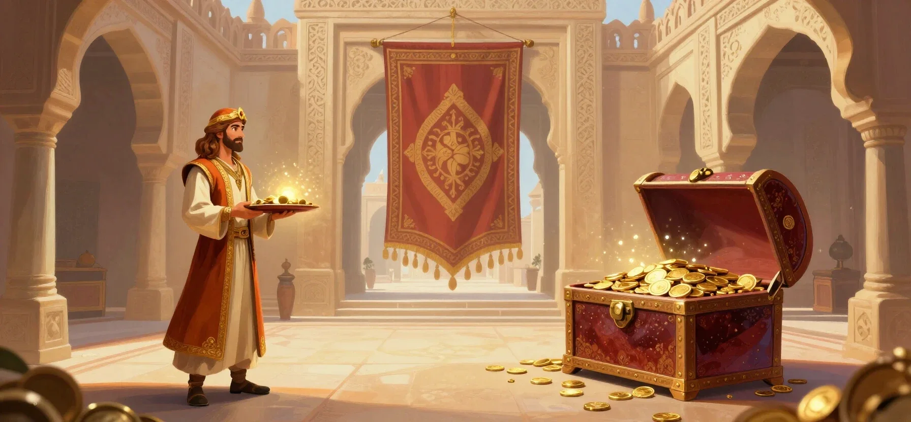Vaycasino bonus chest with gold coins