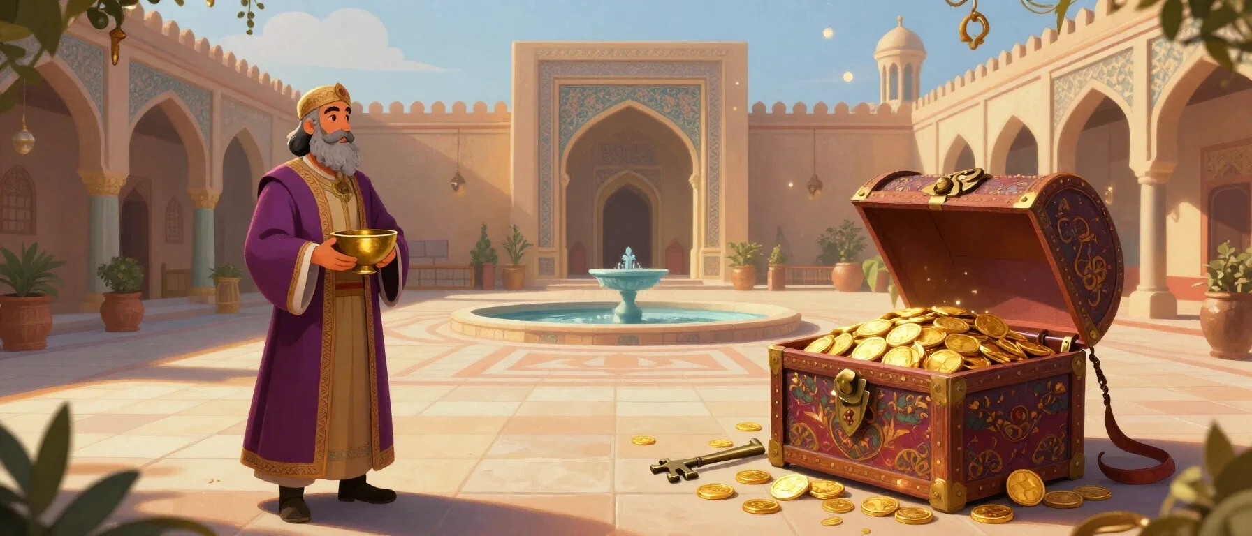 Vaycasino welcome bonus treasure chest with coins and tokens